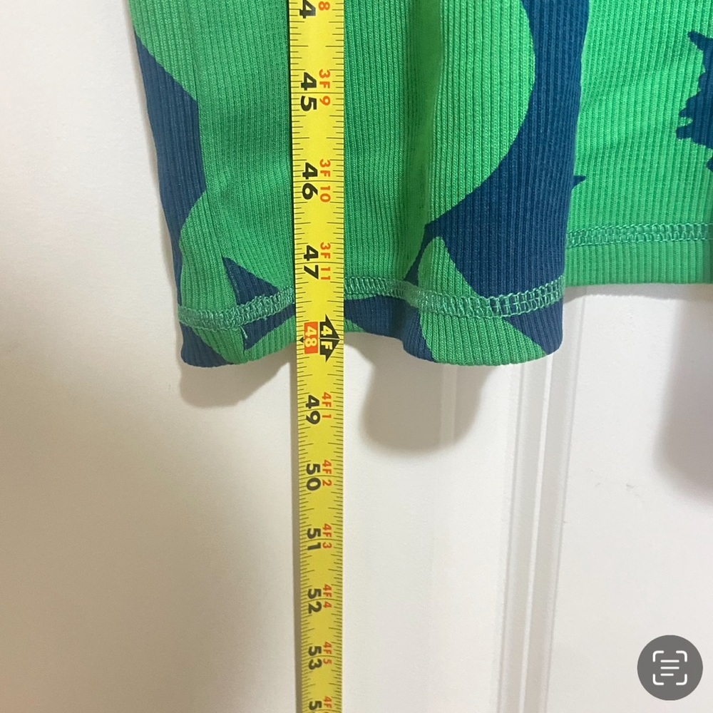 Marimekko Green & Navy Floral Knit Midi Dress - Picture 11 of 11